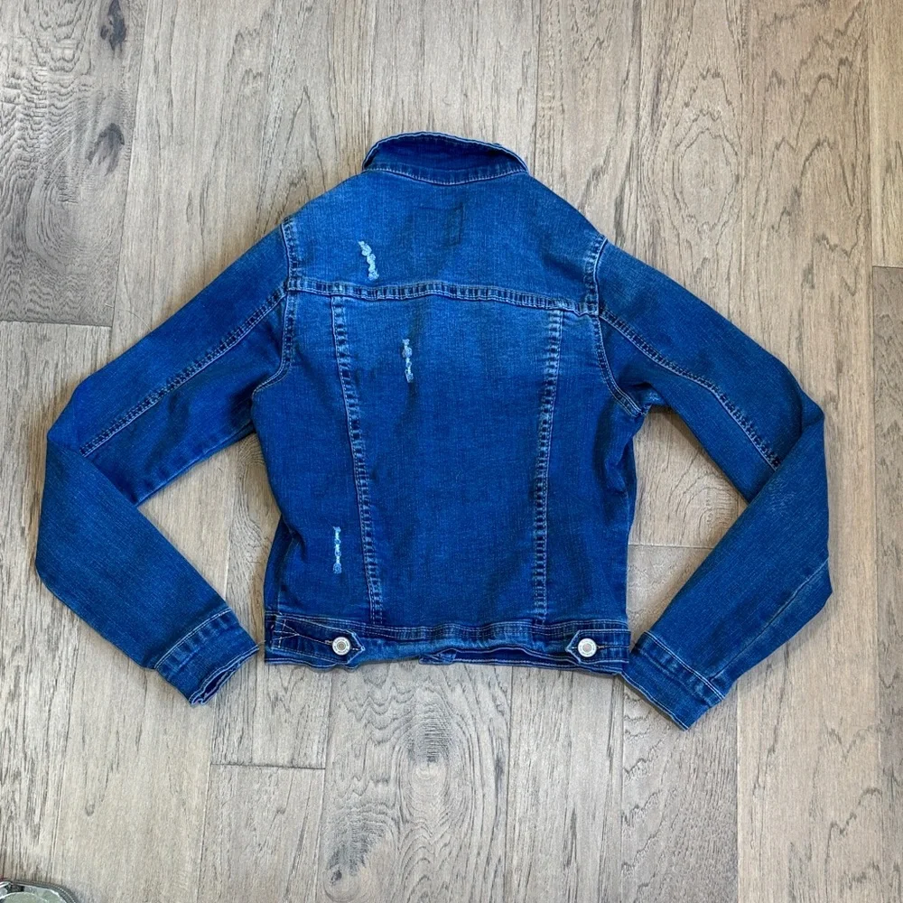 Special One Classic Blue Distressed Denim Jacket Size Small - Picture 5 of 10